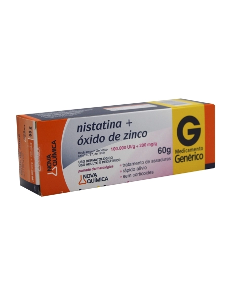 NISTATINA OXIDO DE ZINCO POM 60G 56