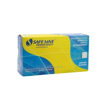 LUVA P/PROCEDIMENTO SAFEMAX C/PO M 100UND