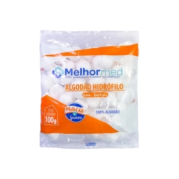 ALGODAO HIDROFILO BOLA 100G MELHORMED
