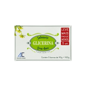 SAB GLICERINA ERVA-DOCE 5UN C/90G (12)