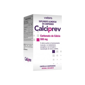 CALCIPREV - CARBONATO DE CALCIO 500MG 60COMP
