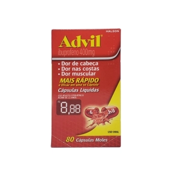 ADVIL - IBUPROFENO 400MG 03X20CAPS (12)