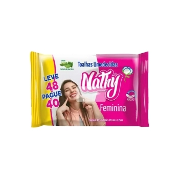 TOALHA UMED NATHY FEMININA C/48 UND (12)