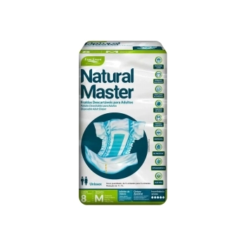 FRALDA DESC ADULTO NATUMASTER M C/08UND