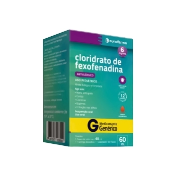 CLORIDRATO FEXOFENADINA 6MG/ML 60ML