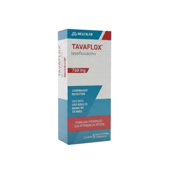 TAVAFLOX - LEVOFLOXACINO 750MG 05COMP