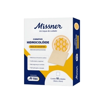 CURATIVO HIDROCOLOIDE C/ESPUMA M-TEC 10CMX10CM(10)