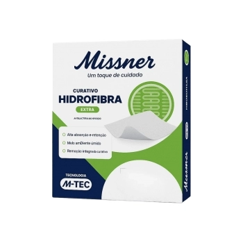 CURATIVO HIDROFIBRA EXTRA COM PRATA 10CMX10CM