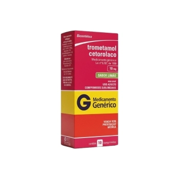TROMETAMOL CETOROLACO 10MG 10COMP