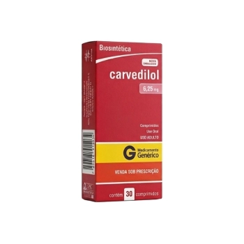 CARVEDILOL 6,25MG 30COMP