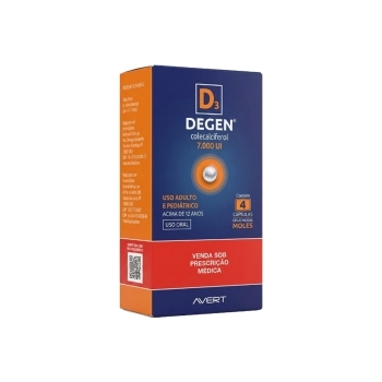 DEGEN - COLECALCIFEROL 15.000UI VIT D3 4CAP