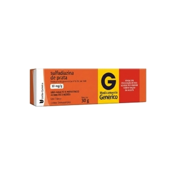 SULFADIAZINA DE PRATA 10MG/G CRM 30G