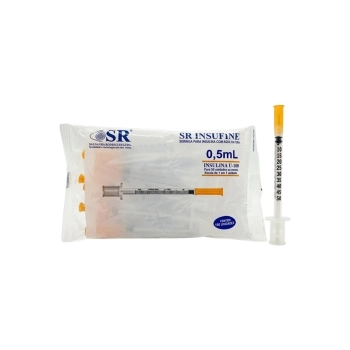 SERINGA 0,5ML INS CORPO UNICO 08X30MM 10UND