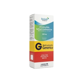 NIMESULIDA+BETACICLODEXTRINA 400MG 10COMP