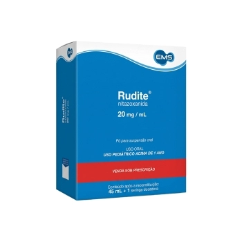 RUDITE - NITAZOXANIDA PO SUSPENSAO 20MG/ML 45ML+SERINGA