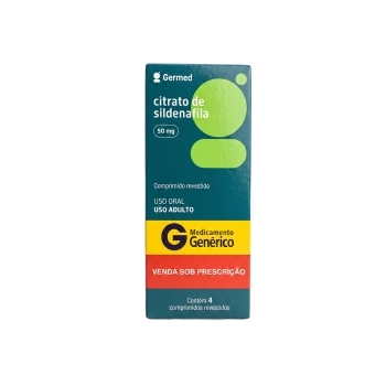 CITRATO SILDENAFILA 50MG 4COMP