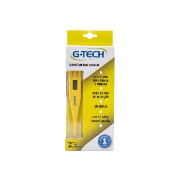 TERMOMETRO DIGITAL G-TECH TH1027 AMARELO C/SELO