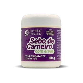 CREME PARA OS PES C/SEBO DE CARNEIRO 100G