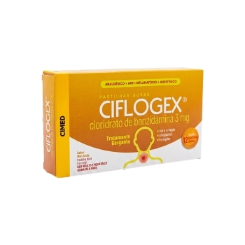 CIFLOGEX MEL/LIMAO C/12 PASTILHA