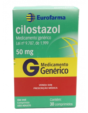 CILOSTAZOL 50MG C/30 CPR GEN-EUROFARMA