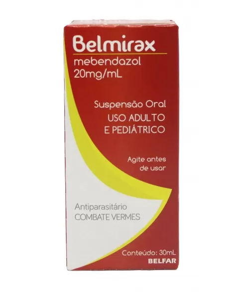 BELMIRAX - MEBENDAZOL SUSP 20MG/ML 30ML