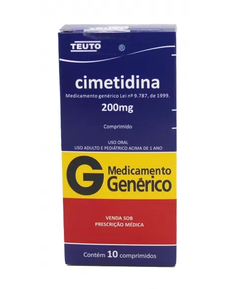 CIMETIDINA 200MG C/10COMP (100)