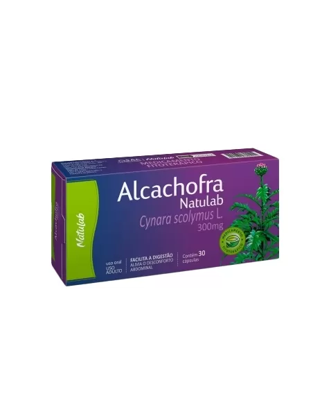 ALCACHOFRA NATULAB 300MG 30 CAPS (50)