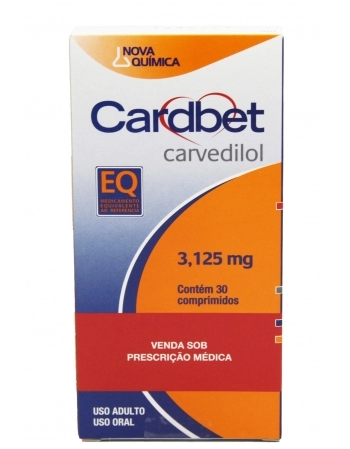 CARDBET-CARVEDILOL 3,125MG 30COMP (48)