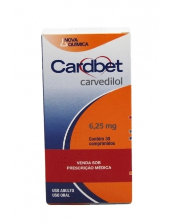 CARDBET-CARVEDILOL 6,25MG 30COMP (48)