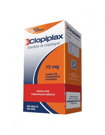 CLOPIPLAX - CLOPIDOGREL 75MG C/28COMP (60)