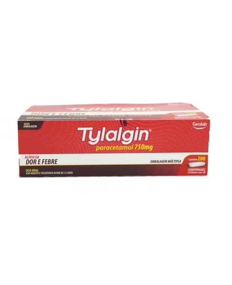 TYLALGIN 750MG 20X10 C/200COMP (12)