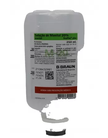 SOLUCAO MANITOL 20% 250ML