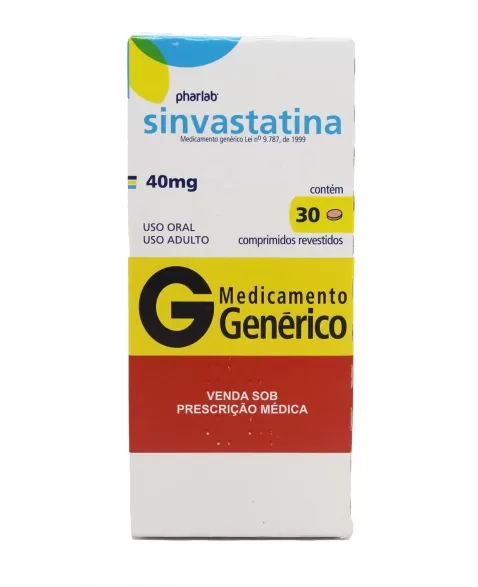 SINVASTATINA 40MG 30COMP (90)