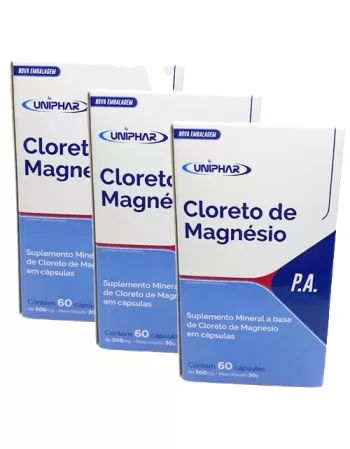 CLORETO DE MAGNESIO PA 500MG 60COMP (48)