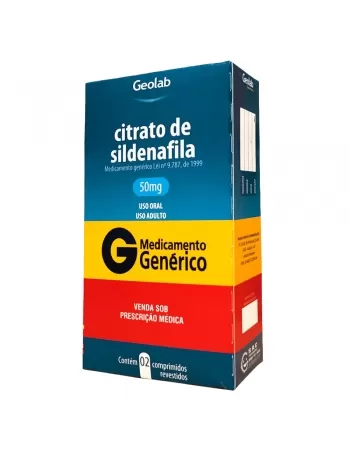 CITRATO SILDENAFILA 50MG C/2COMP(60)