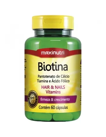 BIOTINA +VIT B+B5+ACIDO FOLICO C/60CAPS