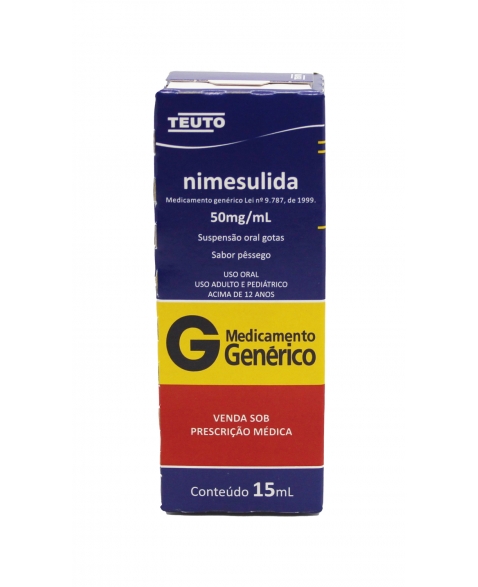 Nimesulida 50mg/mg Teuto 15ml Suspensão de Uso Oral