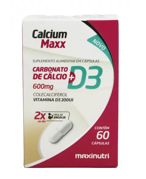 CALCIUM MAXX D3 600MG C/60CAPS