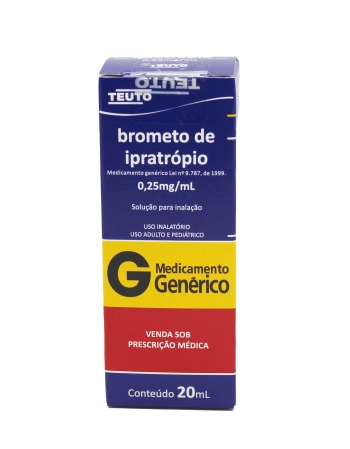 BROMETO IPRATROPIO 0,250MG 20ML (100)