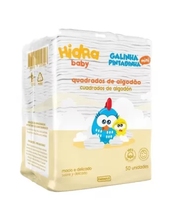 ALGODAO QUADRADO HIDRABABY 50 UNIDADES