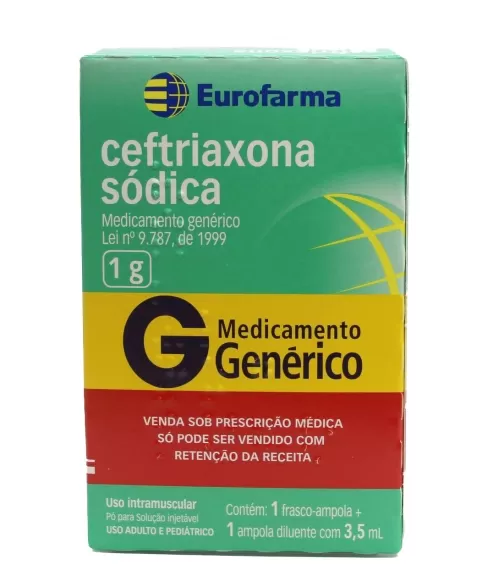 CEFTRIAXONA 1G IM PO INJ+ AMP DIL 3,5ML