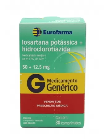 LOSARTANA 50MG+HIDROCLOROT 12,5 30COMP