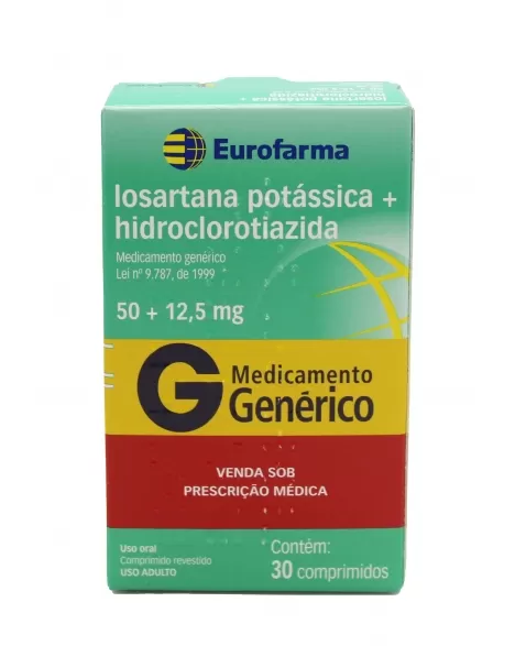 LOSARTANA 50MG+HIDROCLOROT 12,5 30COMP