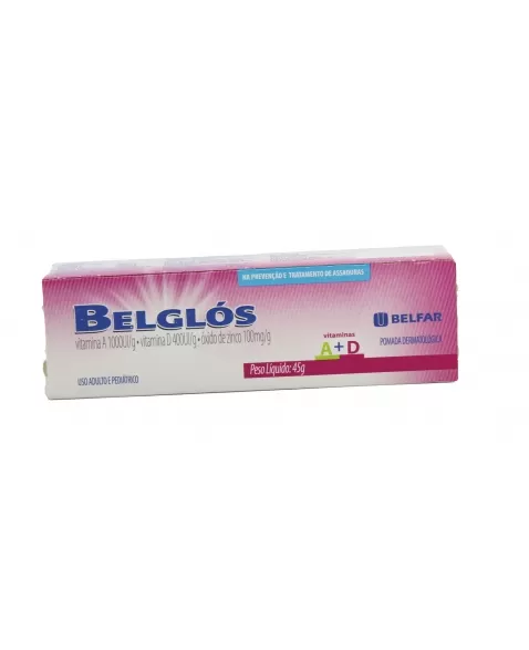 BELGLOS POMADA 45G - VITAMINA A + D + ZINCO (176)