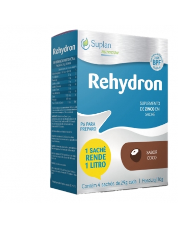 REHYDRON COCO 116G C/4 SACHE DE 29G