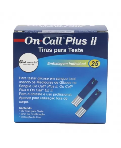 ON CALL PLUS TIRAS REAGENTES C/25UND(FARMA)