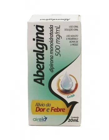 ABERALGINA - DIPIRONA 500MG 20ML SOL GTS(200)