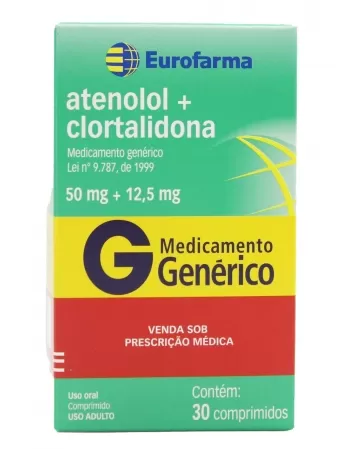 ATENOLOL+CLORTALIDONA 50MG X12, 5 - 30COMP