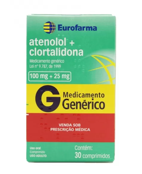 ATENOLOL+CLORTALIDONA 100+25MG 30COMP