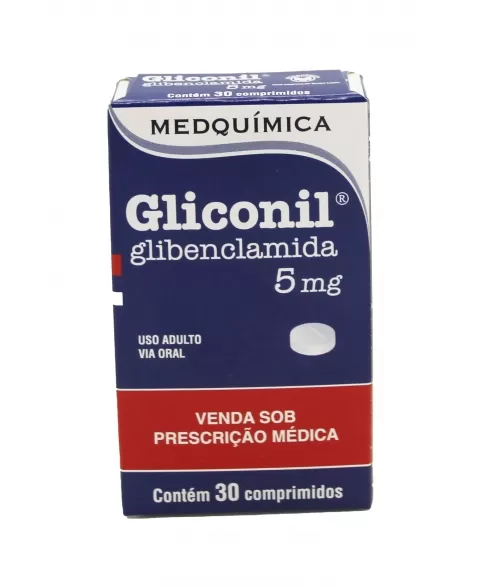 GLICONIL -GLIBENCLAMIDA 5MG C/30COMP (100)